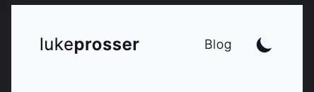 Header component with dark mode toggle button